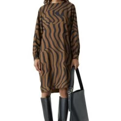 Closed Casual Jurken Midi Dresses Brown -Closed Verkoopwinkel 07214edc4ae4079bbf5b4297f2ebfa31