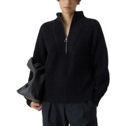 Closed Hoodies & Sweatvesten Zip Troyer Black