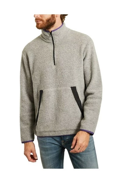 Closed Truien & Vesten Fleece Sweater Gray 4 Closed Truien & Vesten Fleece Sweater Gray - Afbeelding 2