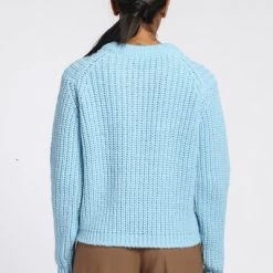 Closed Sweaters Round-neck Knitwear Blue -Closed Verkoopwinkel 0deebe4e699f314b7f09538a024ca613