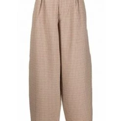 Closed Wijde Broeken Wide Trousers Gray