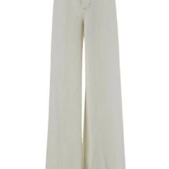 Closed Wijde Broeken Jeans White