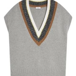 Closed Vesten Sleeveless Knitwear Gray
