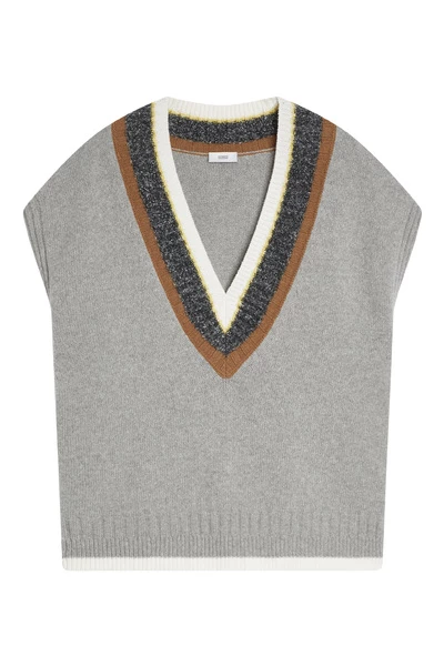 Closed Vesten Sleeveless Knitwear Gray 3 Closed Vesten Sleeveless Knitwear Gray