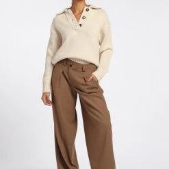 Closed Sweaters V-neck Knitwear Beige -Closed Verkoopwinkel 344b7f3a3676bba7e60e1c306ff9bc4d