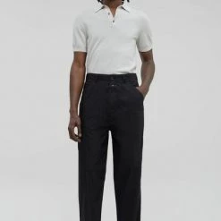 Closed Broeken Trousers With Wide Leg Black