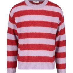 Closed Truien & Vesten Round-neck Knitwear Purple -Closed Verkoopwinkel 4653cf6439a8dead13ced51f6fe29f96