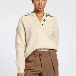 Closed Sweaters V-neck Knitwear Beige -Closed Verkoopwinkel 4ce0448478226dd7fa645b3f17c18b9f