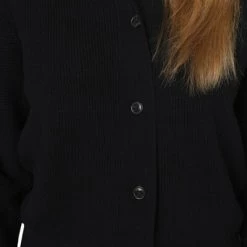 Closed Vesten Crew Neck Cardigan Black