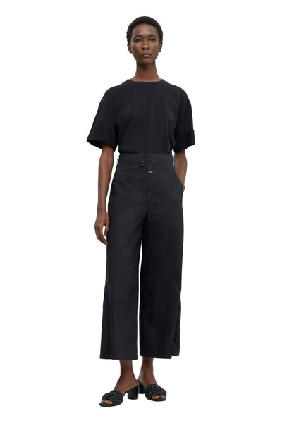 Closed Wijde Broeken Wide Trousers Black 6 Closed Wijde Broeken Wide Trousers Black - Afbeelding 4