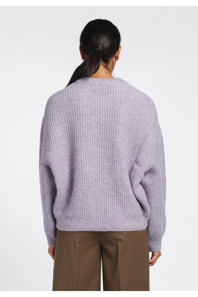 Closed Sweaters Round-neck Knitwear Purple 6 Closed Sweaters Round-neck Knitwear Purple - Afbeelding 4