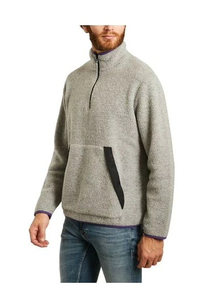 Closed Truien & Vesten Fleece Sweater Gray 6 Closed Truien & Vesten Fleece Sweater Gray - Afbeelding 4
