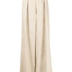 Closed Wijde Broeken Trousers Beige