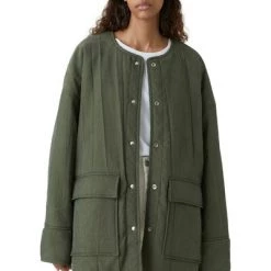 Closed Zomerjassen OVERSIZED Jacke Green -Closed Verkoopwinkel 6d28c74d72b513de1482468f06598e34