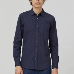 Closed Casual Overhemden SHIRT Blue -Closed Verkoopwinkel 6fd1fcd5d7f12b68f2128f0412534841