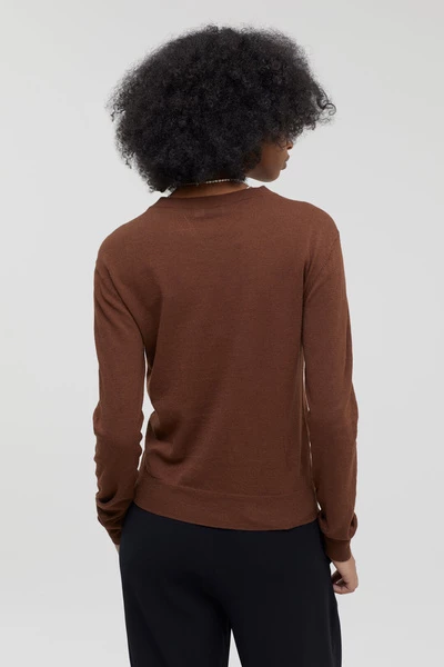 Closed Sweaters Crew Longsleeve Brown 4 Closed Sweaters Crew Longsleeve Brown - Afbeelding 2