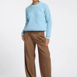 Closed Sweaters Round-neck Knitwear Blue -Closed Verkoopwinkel 75d31b6189693b65766f05fbc56947c2