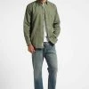 Closed Casual Overhemden Regular Shirt With Pocket Green