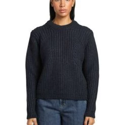 Closed Sweaters Round-neck Knitwear Blue -Closed Verkoopwinkel 7a927a635981db7458b8c700fa4ed952