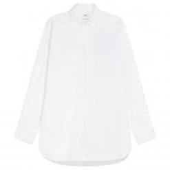 Overhemden CLOSED Placket Detail Shirt White