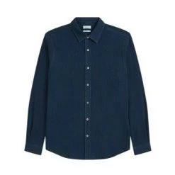 Closed Casual Overhemden Basic Cotton Shirt Blue