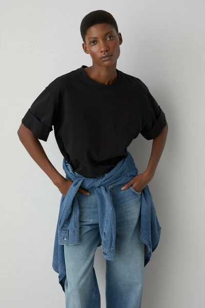 Closed T-shirts T-Shirt C95070 45F 20 100 Black 6 Closed T-shirts T-Shirt C95070 45F 20 100 Black - Afbeelding 4