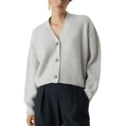 Closed Vesten V-Neck Cardigan Gray
