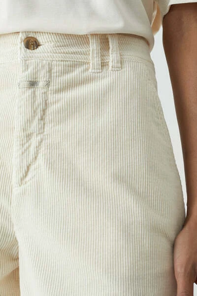 Wijde Broeken Pantalon Closed Beige 6 Wijde Broeken Pantalon Closed Beige - Afbeelding 4