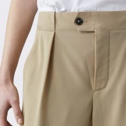 Closed Wijde Broeken Mawson Trousers Beige