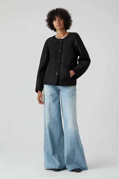 Closed Zomerjassen Reversible Lamsleren Jas C97084-82f-22 100 Black 6 Closed Zomerjassen Reversible Lamsleren Jas C97084-82f-22 100 Black - Afbeelding 4