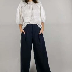 Wijde Broeken Pantalon Closed Blue -Closed Verkoopwinkel 8d3d0378a29a9bff7c964ec9d4a1f754