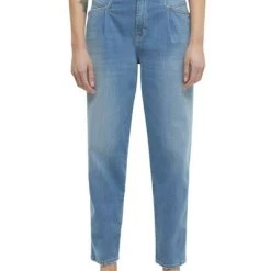 Closed Boyfriend Jeans Jeans Vita Alta Con Pences Blue