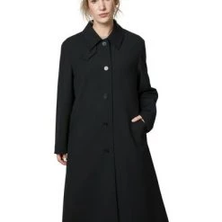 Closed Trenchcoats & Mantels Single-Breasted Coats Black