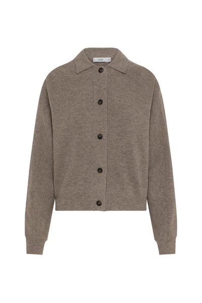 Closed Vesten Rib Knitted Cardigan Brown 3 Closed Vesten Rib Knitted Cardigan Brown