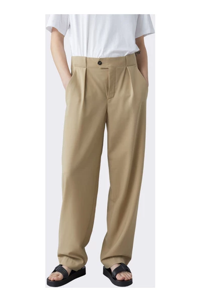 Closed Wijde Broeken Mawson Trousers Beige 4 Closed Wijde Broeken Mawson Trousers Beige - Afbeelding 2