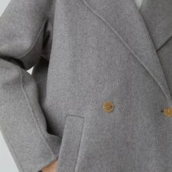 Closed Trenchcoats & Mantels Double Brest Coat Grey Gray -Closed Verkoopwinkel 9a2c27ccacf02cc27906302a2d4307c9