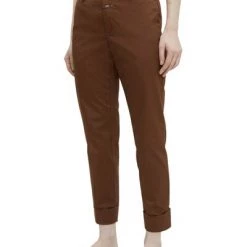 Closed Pantalons Slim Trousers With High Implication Brown -Closed Verkoopwinkel 9be9745b28ca93d93490c3746a5a79bb