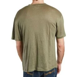 Closed Shirts Pure Linen Tee Shirt Green