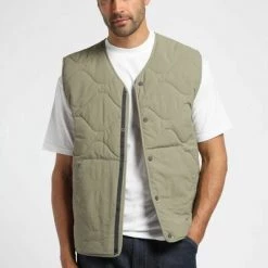 Closed Bodywarmers Quilted Vest With Thermore Vegan Padding Green -Closed Verkoopwinkel 9fe5c0929f24d3f1edde64107ddfa2be
