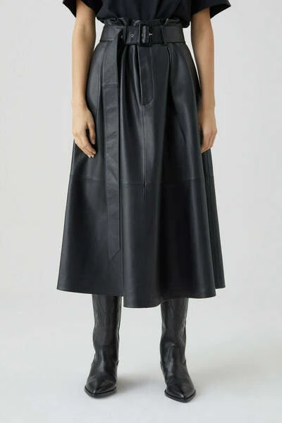 Midirokken Rok Closed Black 3 Midirokken Rok Closed Black - Afbeelding 2