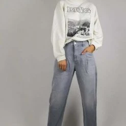 Straight Jeans Jeans Closed Gray