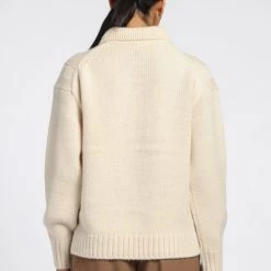 Closed Sweaters V-neck Knitwear Beige