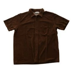 Closed Korte Mouwen Overhemden Terry Cloth Overhemd C84261-41b-14 725 Brown