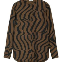 Closed Blouses C94319 260 P5 Basic Shirt Brown