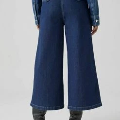 Closed Cropped Jeans Pants Blue
