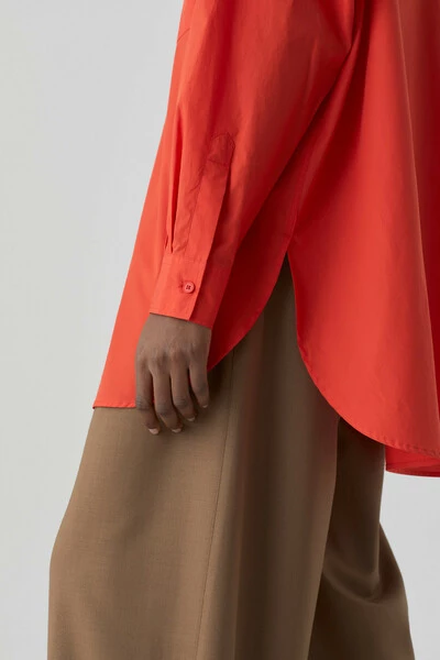 Closed Longsleeve Shirts Oversized Blouse Rood C94578-25Z-22 331 Red 5 Closed Longsleeve Shirts Oversized Blouse Rood C94578-25Z-22 331 Red - Afbeelding 3