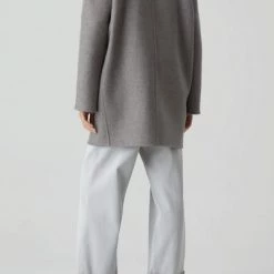 Closed Trenchcoats & Mantels Double Brest Coat Grey Gray -Closed Verkoopwinkel d284101cc1f00406aa7fb7b9a1739723