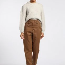 Closed Sweaters Round-neck Knitwear Beige -Closed Verkoopwinkel d717ca970e460d918dfba90072efd532