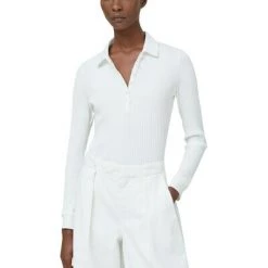 Closed T-shirts Poloshirt Rib White