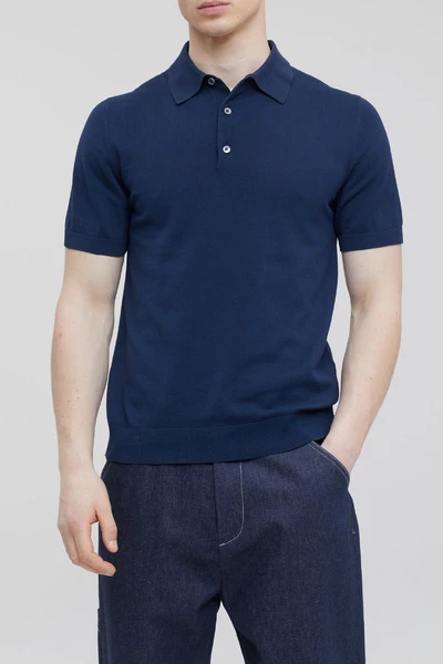 Closed Polo's Polo Shirts Blue 4 Closed Polo's Polo Shirts Blue - Afbeelding 2